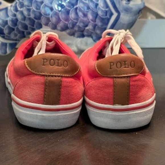 P10 POLO RALPH LAUREN THORTON Canvas Low-Top Sneakers - Picture 8 of 12